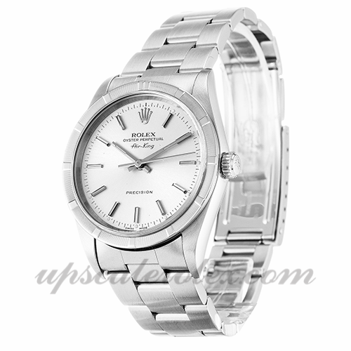 Rolex Air-king unisex 14010m 34 mm cassa movimento automatico quadrante argento - Image 2