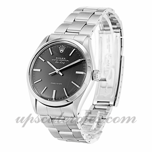 Rolex Air-king 5500 unisex cassa 34 mm movimento automatico quadrante grigio - Image 2