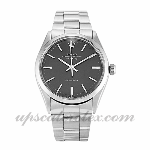 Rolex Air-king 5500 unisex cassa 34 mm movimento automatico quadrante grigio