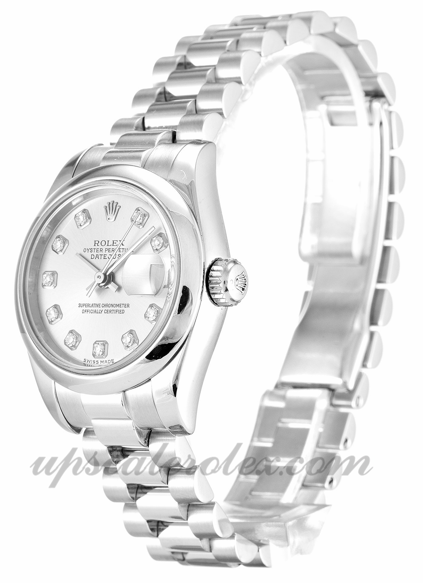 Rolex Datejust Lady 179166 da donna con cassa 26mm Movimento automatico Quadrante argento con diamanti - Image 2