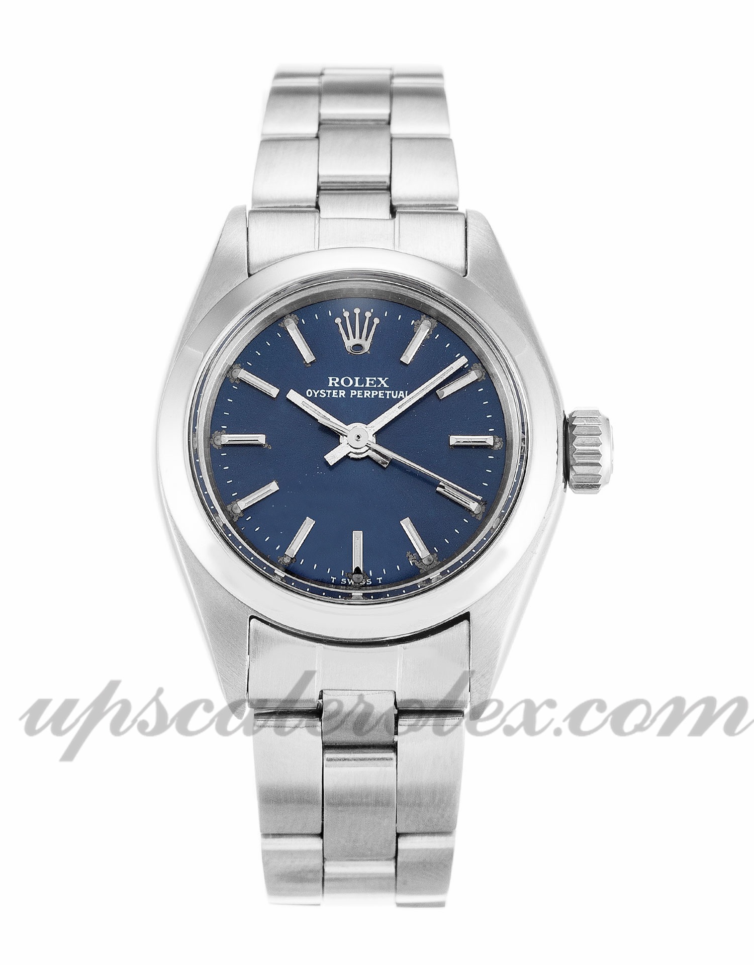 Rolex Lady Oyster Perpetual 6718 cassa da 26 mm da donna Movimento automatico quadrante blu