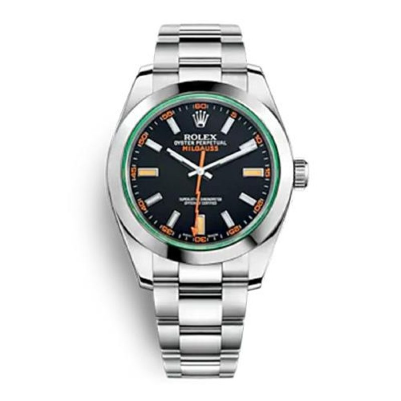 Rolex Milgauss 116400 Orologio da uomo nero 40mm