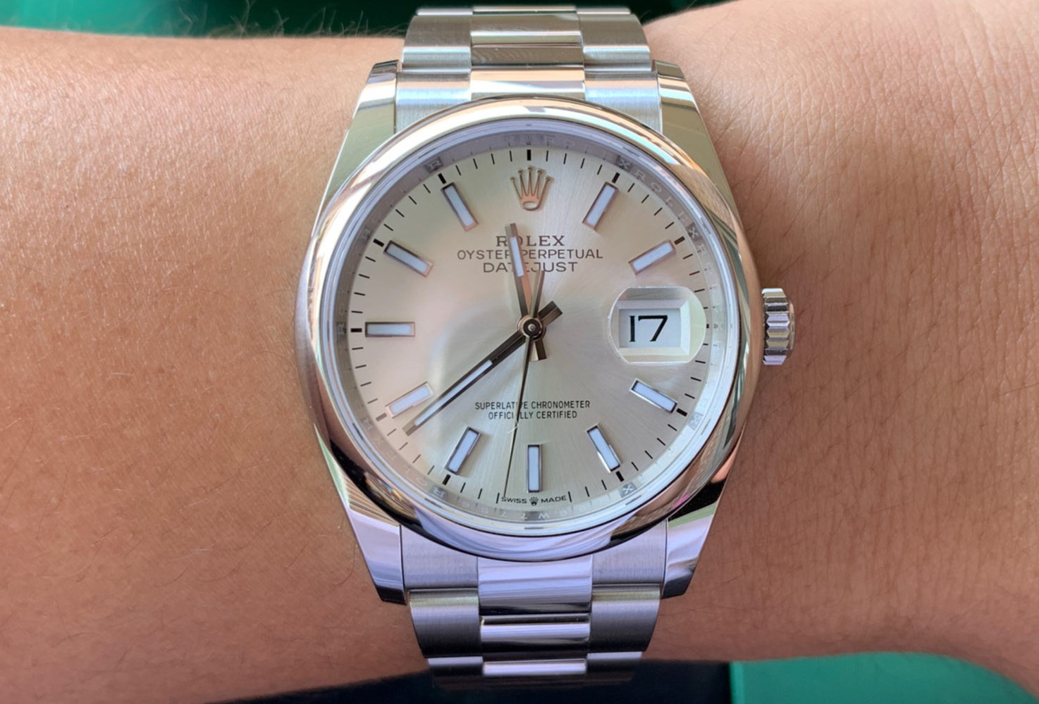 Rolex Datejust 126200 Orologio da uomo con placca bianca da 40 mm - Image 3