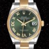 Rolex Datejust 36mm m126233-0026 Uomini Bracciale Ostrica Quadrante Verde