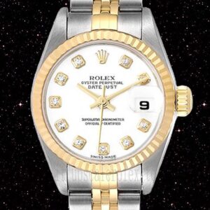 Rolex Datejust Le Signore 28mm 279173 Quadrante Bianco Tono Argento