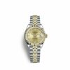 Replica Swiss Ladies Watch Rolex Lady-datejust 28 28 mm in acciaio inossidabile e oro giallo 18 carati 279173-0011
