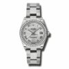 Fake Watch Rolex Datejust 31mm – Ghiera in acciaio con 46 diamanti – Bracciale Oyster 178384 Mdro