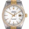 Orologio falso Rolex Datejust 2 Tone Mens Watch con lunetta di diamanti personalizzata 16013