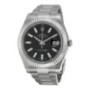 Best Replica Mens Watch Rolex Datejust Ii automatico quadrante nero in acciaio inossidabile Bracciale Oyster 116334bkso
