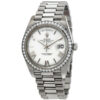 Replica Rolex Day-date 40 da uomo di qualità con quadrante bianco Orologio automatico con diamanti 228349wrp