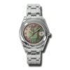 Acquista falso Rolex Lady-datejust Pearlmaster nero madreperla quadrante 18k oro bianco automatico orologio da donna 81209bkmrpm