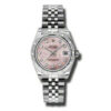 Migliore replica Rolex Oyster Perpetual Datejust 31 rosa madreperla quadrante in acciaio inossidabile Jubilee Bracciale automatico orologio da donna 178344pmdj