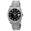 Acquista falso Rolex Oyster Perpetual Datejust 36 quadrante nero in acciaio inossidabile Jubilee Bracciale automatico orologio da donna 116244bkdj