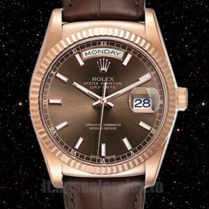 Rolex Day-Date 118135 36mm Uomini Cinturino In Pelle