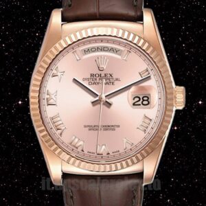 Rolex Day-Date 118135 Uomini 36mm Cinturino In Pelle Automatico