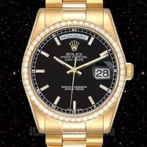 Rolex Day-Date 36mm m118348-0208 Uomini Guadare Tono Oro