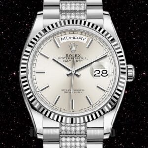 Rolex Day-Date m128239-0025 36mm Uomini Guadare Tono Argento