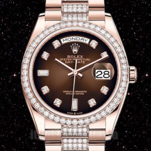 Rolex Day-Date m128345rbr-0041 36mm Uomini Quadrante Marrone