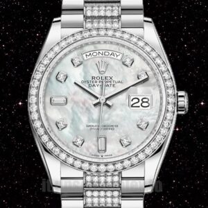 Rolex Day-Date m128349rbr-0014 36mm Uomini Guadare Tono Argento