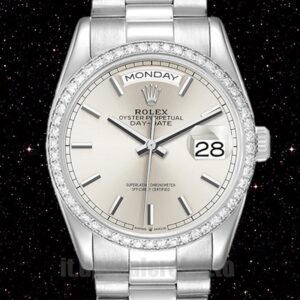 Rolex Day-Date m128349rbr-0001 36mm Uomini Tono Argento