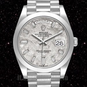 Rolex Day-Date Uomini 40mm 228206 Automatico Tono Argento