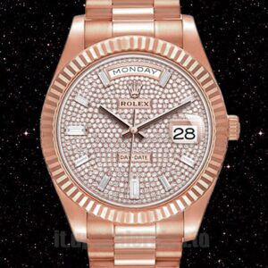 Rolex Day-Date m228235-0036 41mm Uomini Bracciale Presidente Tonalità Oro Rosa