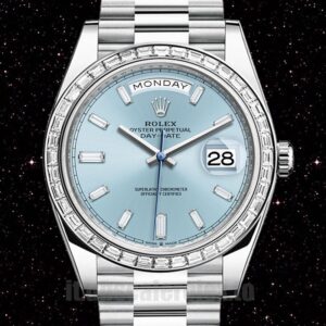 Rolex Day-Date Uomini 41mm m228396tbr-0002 Quadrante Blu Automatico