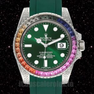Rolex Submariner 116610 40mm Uomini Tono Argento Automatico